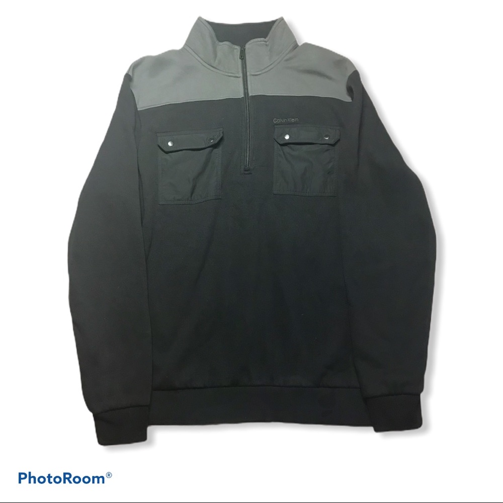 Calvin Klein Men’s Quarter Zip Sweatshirt Size L